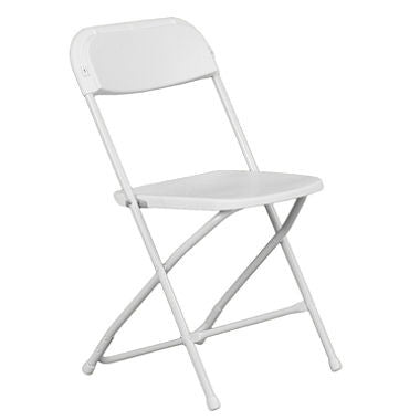 White Folding Chair Rental NYC