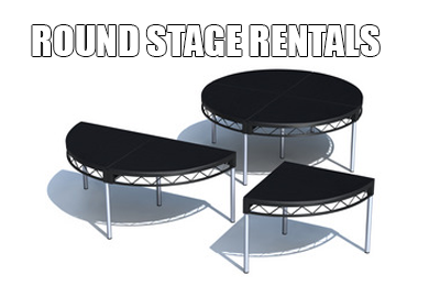 round stage rentals 6 feet