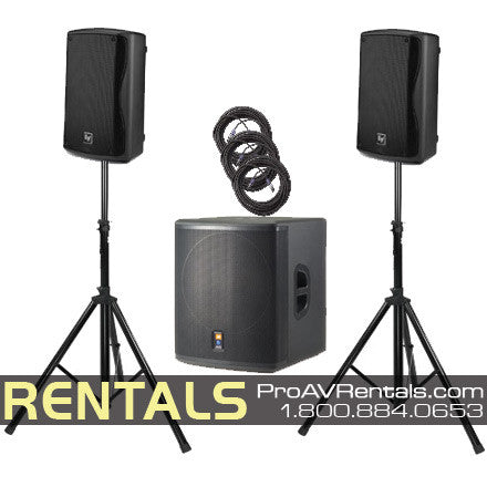 Rent Essential Speakers with Subwoofer Package