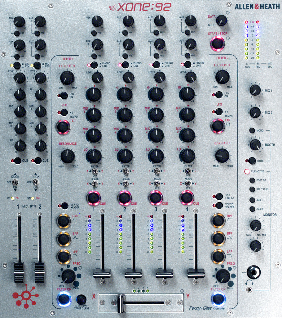 Rent DJ Equipment - Allen & Heath XONE 92 DJ Mixer Rental