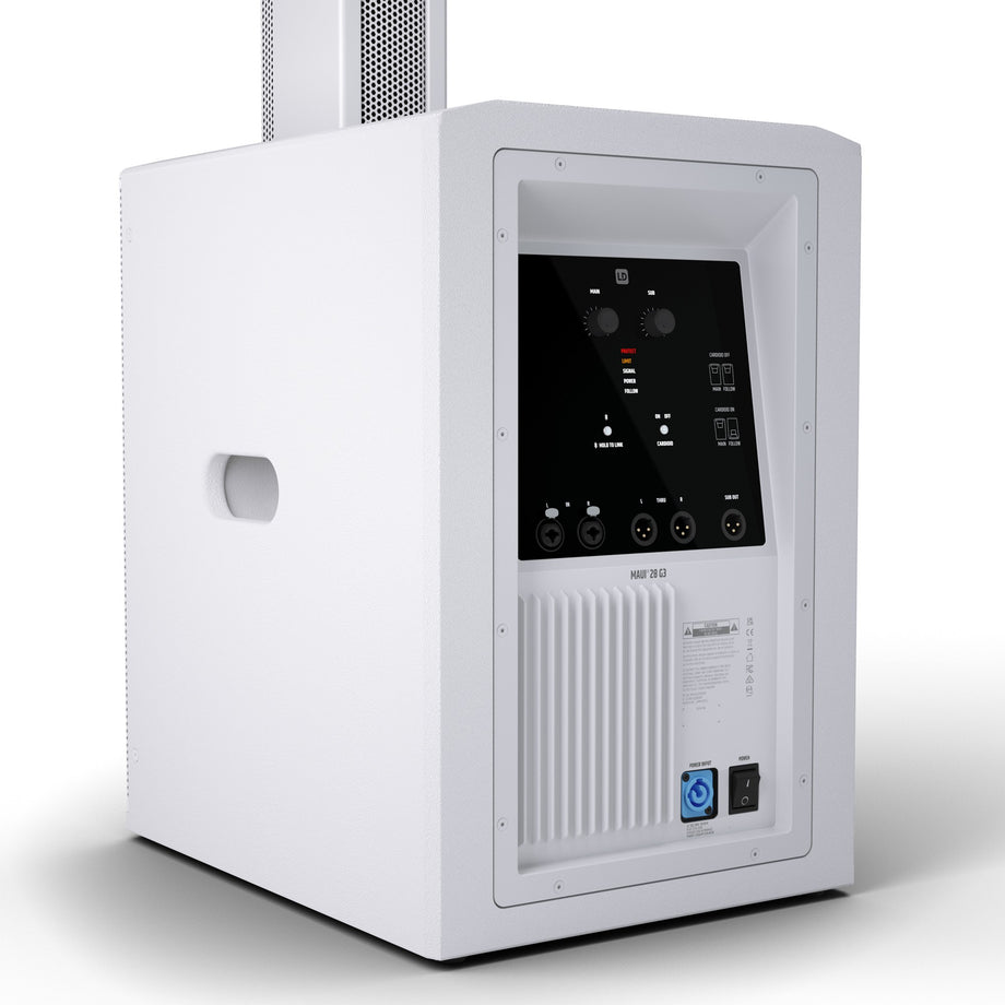 Rent LD Systems Maui 28 G3 - White Speaker PA Rental – Crossfire