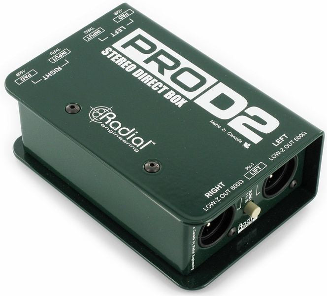 Rent Direct Box - Radial ProD2 Stereo – Crossfire Pro AV Rentals