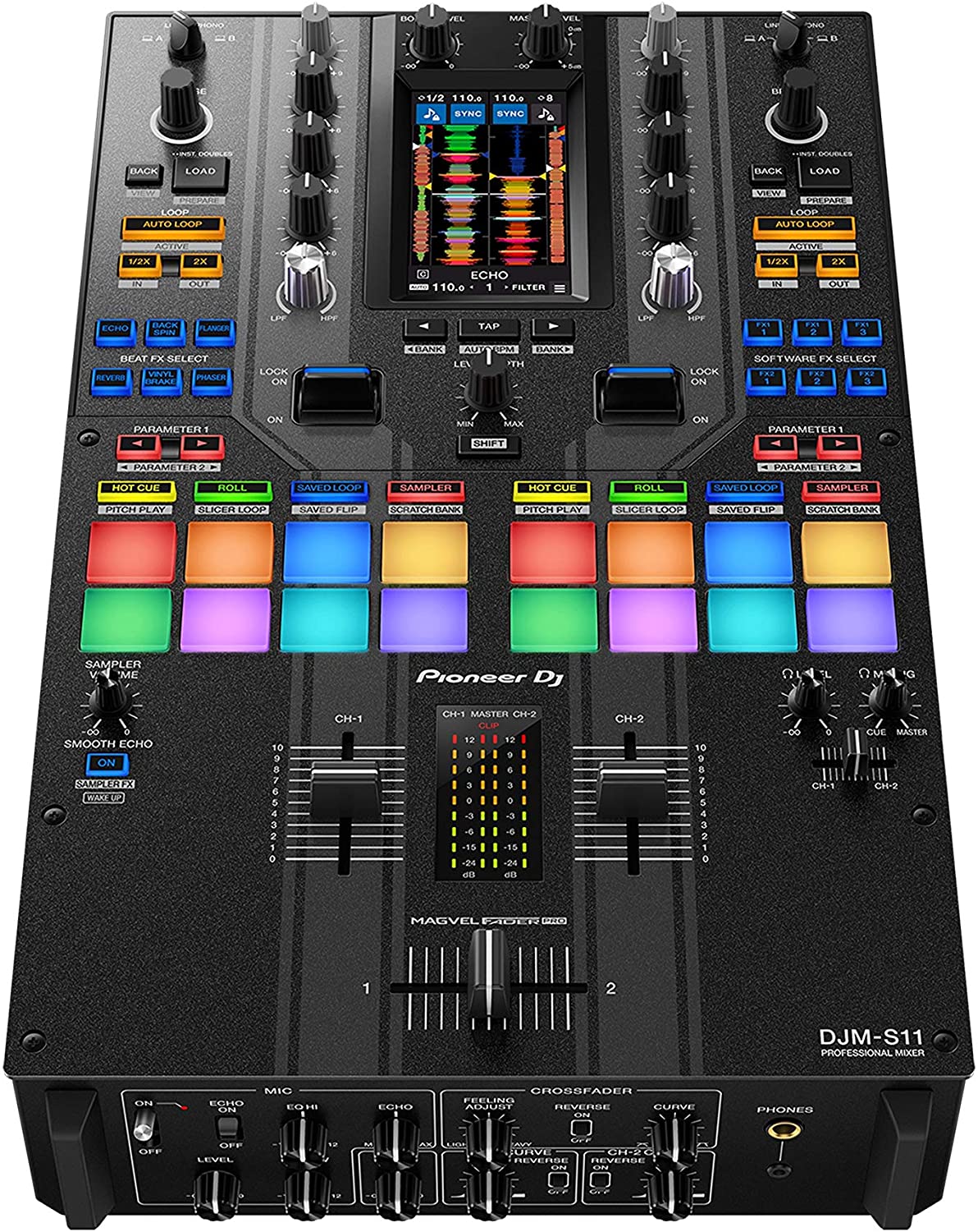 Rent DJ Mixer - Pioneer DJM-S11 2-channel Mixer for Serato DJ 