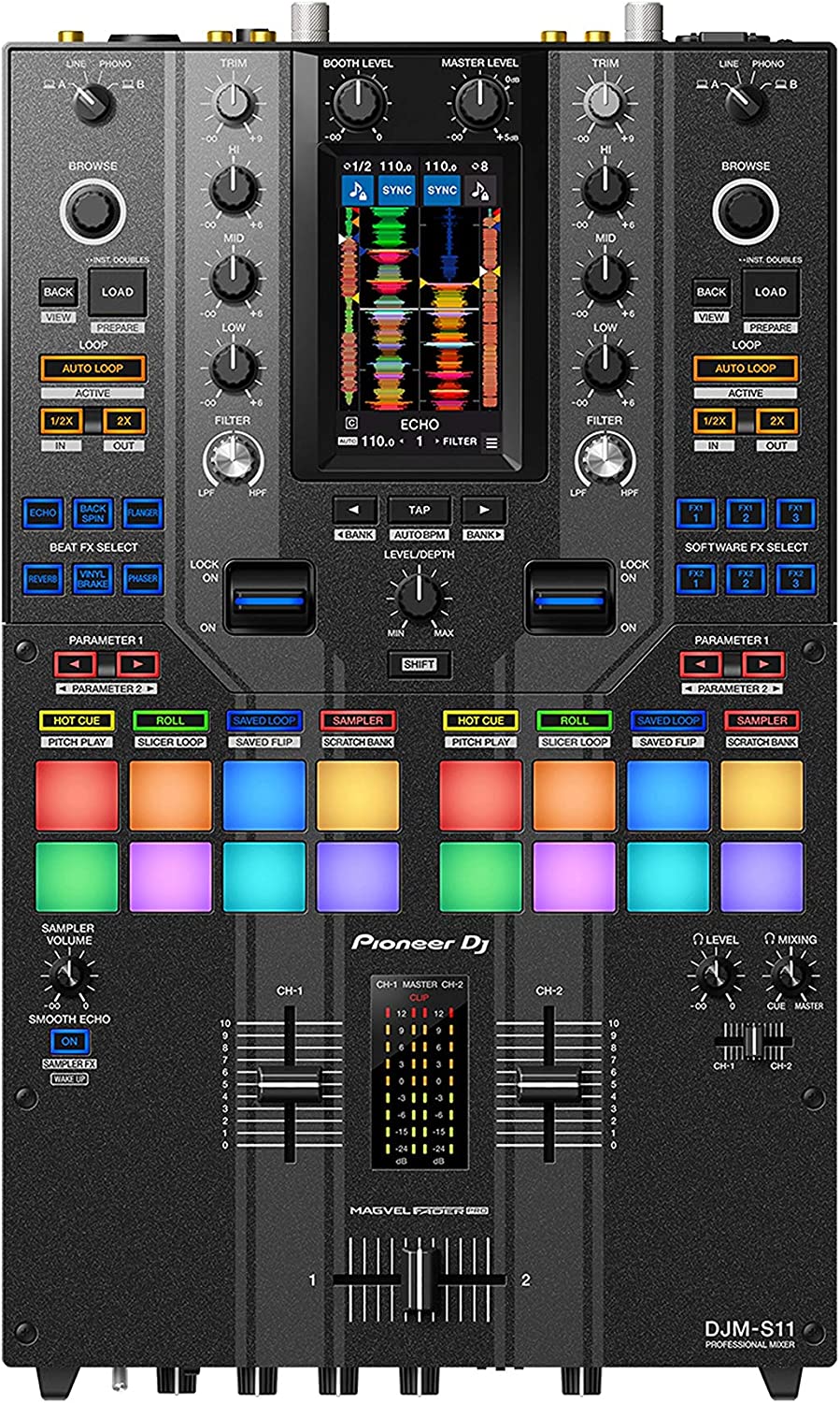 Rent DJ Mixer - Pioneer DJM-S11 2-channel Mixer for Serato DJ 