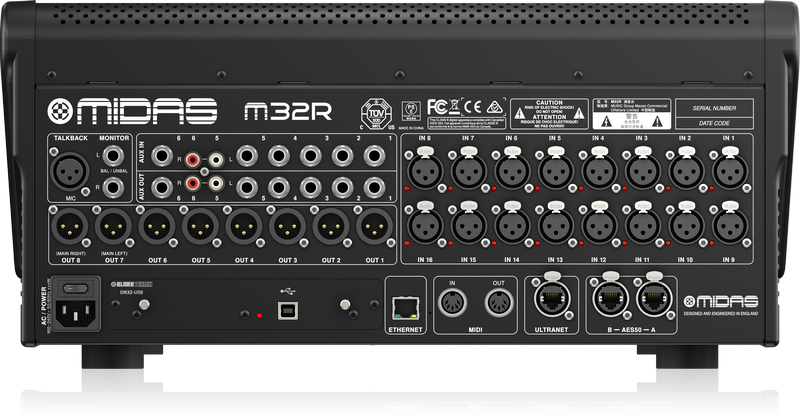 Manøvre at tilbagetrække mm Rent Mixer Midas M32R Digital Mixing Console 40 Channels – Crossfire Pro AV  Rentals