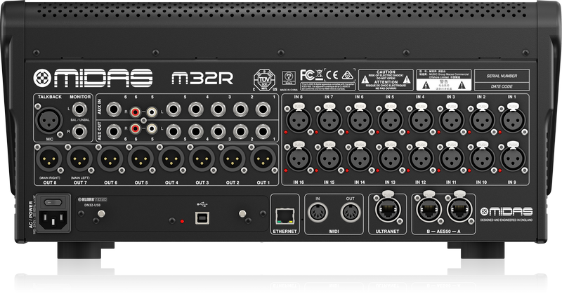 Rent Mixer Midas M32R Digital Mixing Console 40 Channels – Crossfire ...