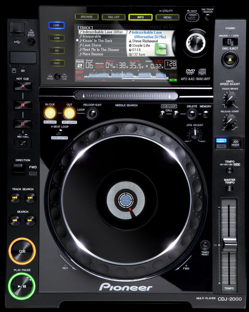 Rent CDJ DJ Equipment - Pioneer CDJ2000 DJ CD Player – Crossfire Pro AV  Rentals