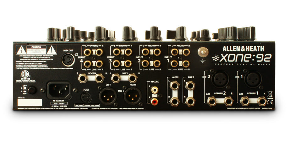 Rent DJ Equipment - Allen & Heath XONE 92 DJ Mixer Rental